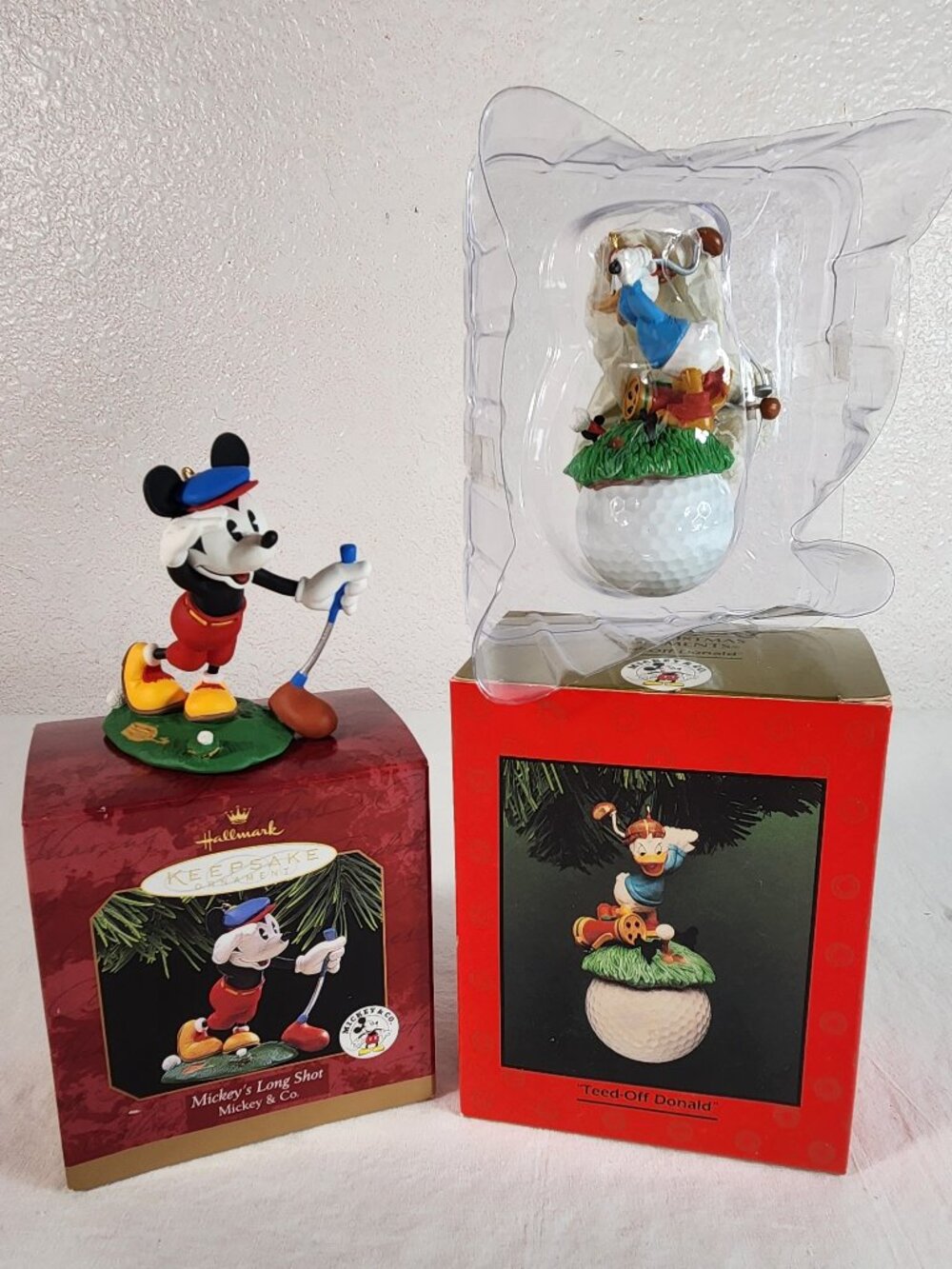 Enesco Treasury Disney Mickey & Co Teed-Off Donald Duck Mickey's Long Shot Ornam